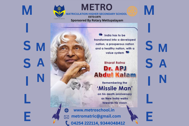 JULY - 27TH DR.A.P.J ABDUL KALAM DAY